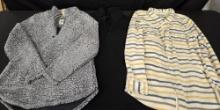 2 Womens and 1 Mens Pullover and Fleece Jacket Lot