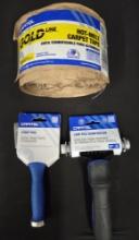 Lot of New Capitol Carpet Tools, Stair Tool, Loop Seam Roller, and Carpet Tape
