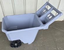 Project Source 4.5 Cubic Feet Poly Yard Cart Wagon