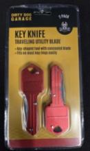 Key Knife Traveling Utility Blade 2 Pack