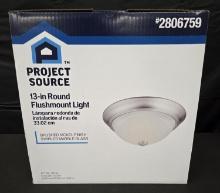 Project Source 13 Inch Round Flushmount Light