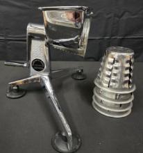 Vintage Cuisine O Matic Jet O Matic Food Processor, Slicer, Shredder, Grater with 5 Attachments