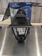 Brand New Harbor Breeze Solar Wall Lantern Light