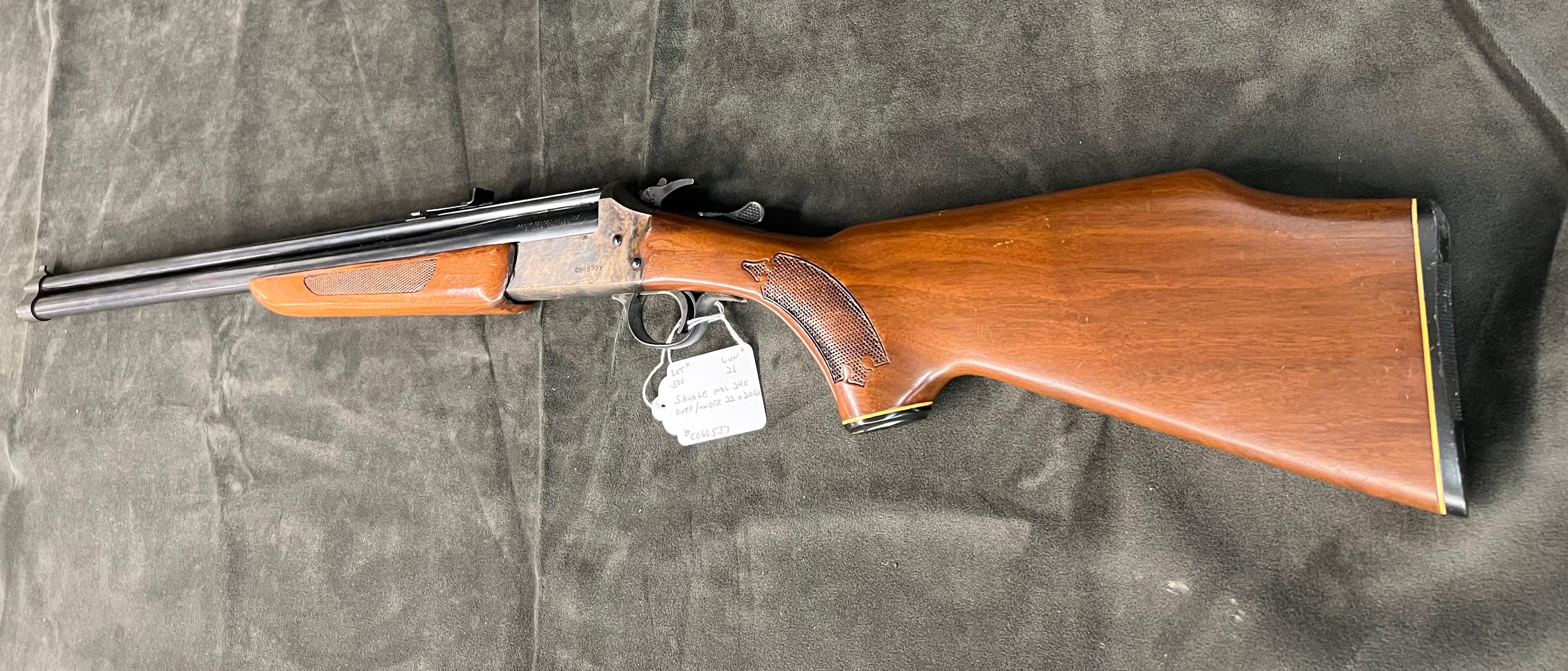 SAVAGE MDL. 240, OVER/UNDER, 20 CA. & 20 GA.