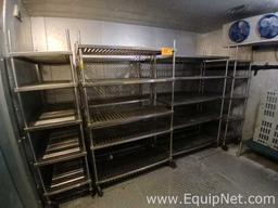 Lot of Eight Steel Racks