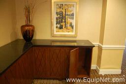 Lot of Two Hallway Cabinets and Two Artwork Pieces
