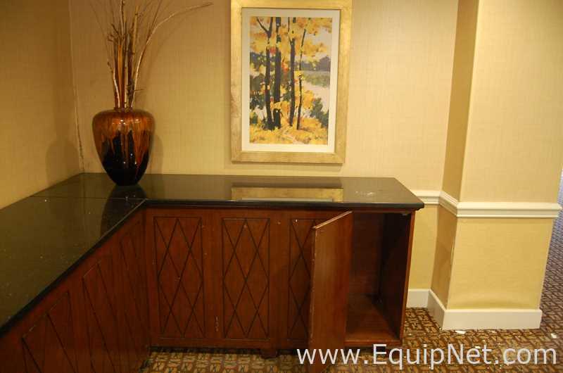 Lot of Two Hallway Cabinets and Two Artwork Pieces