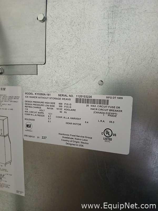 Koolaire Ice Maker/Dispenser Model KY0350A-161