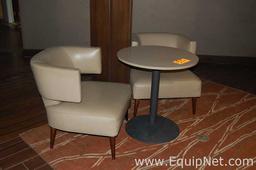 Lot of One Table and Two Chairs