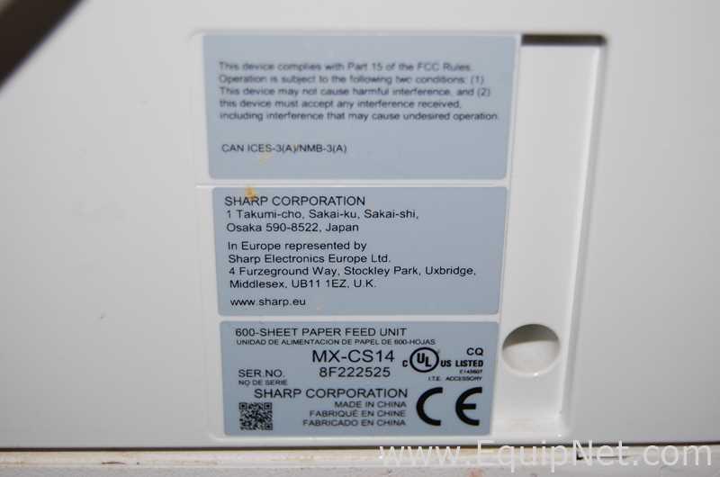 Sharp MX-B455W Printer-Copier 600 with Sheet Paper Feed Unit