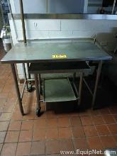 Lot of Two Steel Kitchen Tables
