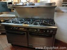 Ten Burner Natural Gas Commercial Stove/Oven