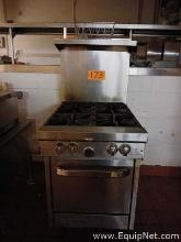 Four Burner Natural Gas Commercial Stove/Oven