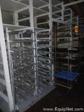 Lot of Two Metal Racks and Two Wire Racks