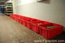 Lot of 11 Red Totes with Water Dispensers