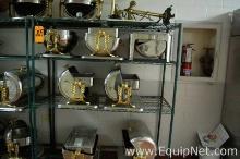 Lot of Eight Assorted Catering Chafer Dish Buffet Stainless