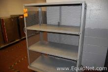Three Section Moveable Metal Shelf