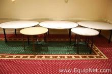 Lot of Five Round Tables