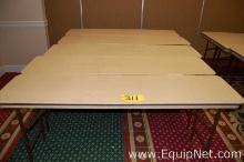 Lot of Five Foldable Tables