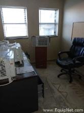 Lot of Office Elements with Four Window Air Conditioners