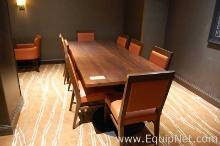 Lot of One Table and Eight Chairs