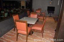 Lot of Three Tables and Twelve Chairs