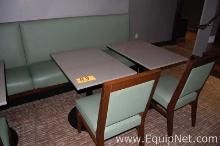 Lot of Two Tables, Two Chairs, and One Bench