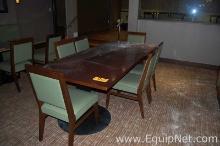 Lot of One Table and Six Chairs