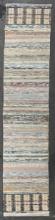 152" Long Vintage Colorful Rag Runner