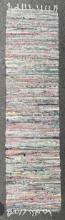 90" Vintage Colorful Rag Runner