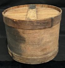 Large 22" Round Primitve Wooden Cheese Box