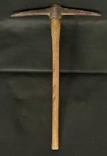 Vintage Wooden Handle Miner's Pick Axe