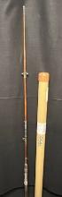Vintage 48" Montague Stone Harbor Two Piece Bamboo Trolling Boat Rod & Cabella's Case