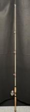Vintage Fishing Pole with Shakespear Spin-Wondereel No. 1761 Reel