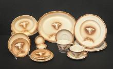 Rare Syracuse Western Ware:  Large Oval Platter and 2 of Each Asst'd Plates, Dishes & Cups