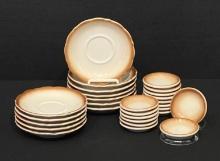 Rare Syracuse Western Ware Butter Dishes & Cream Saucers