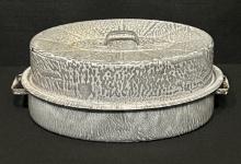 Vintage Nesco Graniteware Enamelware Roasting Pan