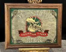 Vintage Moosehead Canadian Lager Beer Mirror