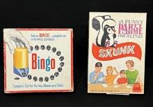 1957 Deluxe Bingo Set with Magic Dispenser and 1968 Skunk Game