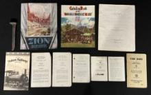 Antique R/R  Spike, Union Pacfic Coloring Book, Railway Study Guide, Pamphlets, Brochures & Bookl...