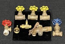 Assorted Faucets, Stop & Waste Valves, Brass Faucet Nozzle & Metal Spigot