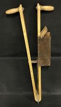 Antique Triumph Wooden Planter/Seeder with Tin Hopper