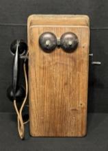 Antique Wooden Wall Phone