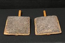 Pair of Primitive Wooden Wool Carders