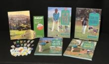 Bourned Gold Club Plaque, Divot Repair Tools, Ball Markers & Golf Books