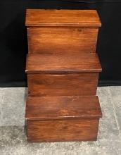 Vintage Solid 3-Stair Wooden Staircase
