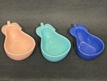 Red Wing Hostess Ware Set of 3 Pear Berry Bowls