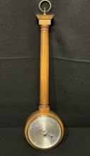 Long Neck Vintage Banjo Wooden Barometer