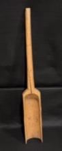 Vintage Large Wooden 42" Handled Grain Shovel Scoop