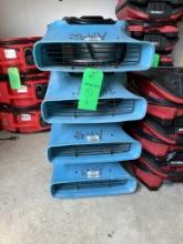4 Dri-eaz Velo Pro Air Movers